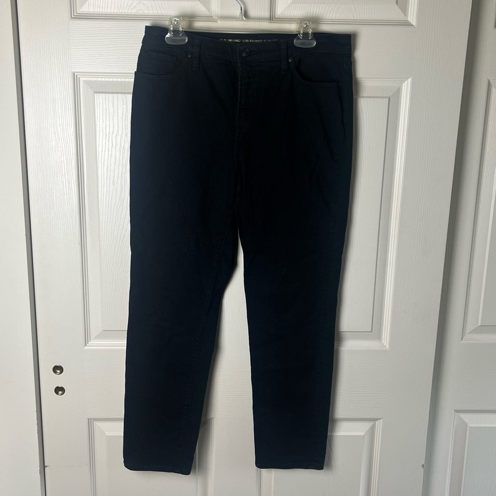 Dark Wash Girlfriend Slim Leg Jeans